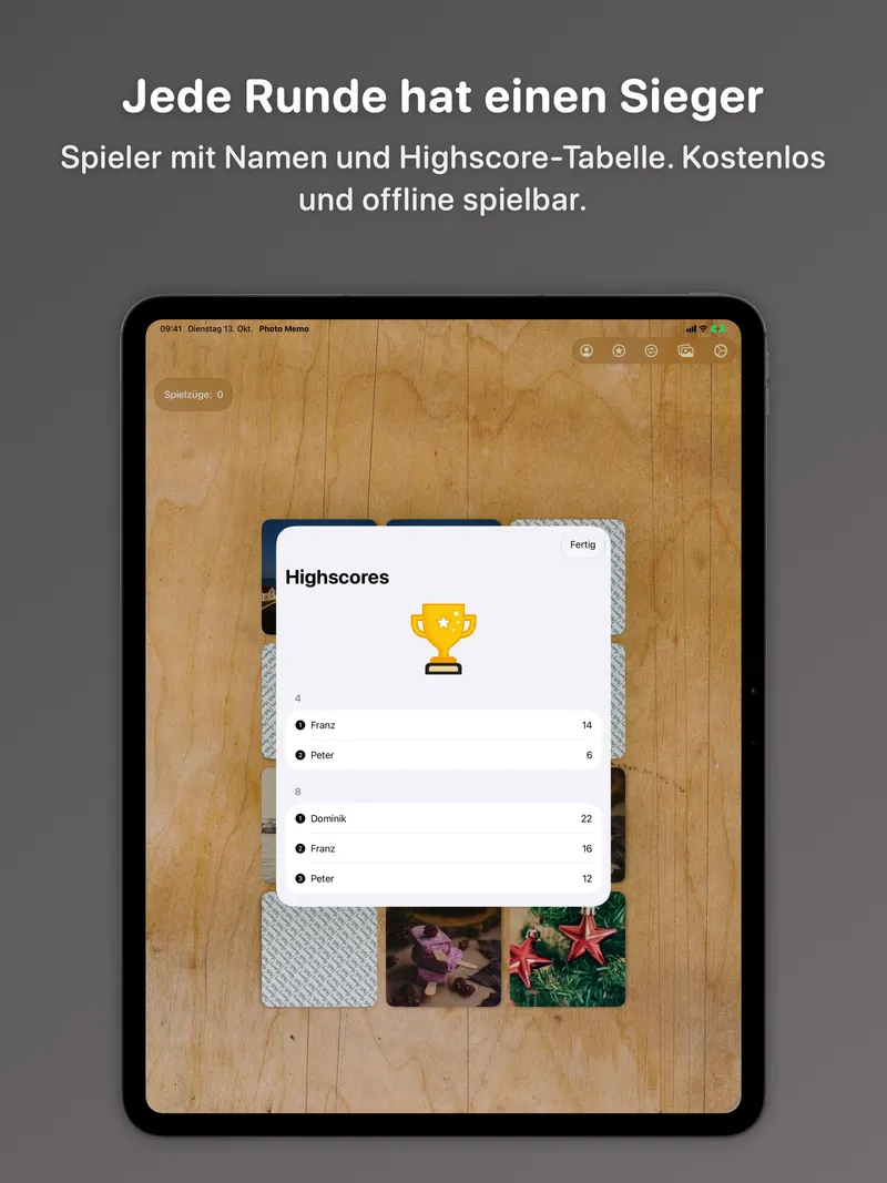 Jede Runde hat einen Sieger